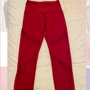 90 Degree Red Leggings